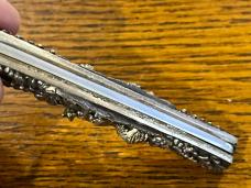 Queen Shaw-Leibowitz 1981 Ltd Ed 2-Blade Pen Knife w/Gold-Sterling Silver Cast Scales SN#084 Queen Shaw-Leibowitz 1981 Ltd Ed 2-Blade Pen Knife w/Gold-Sterling Silver Cast Scales SN#084