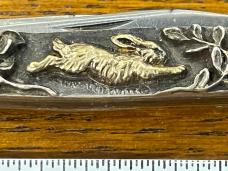 Case XX Shaw-Leibowitz 1981 Ltd Ed 2-Blade Pen Knife w/Gold-Sterling Silver Cast Scales SN#041 Case XX Shaw-Leibowitz 1981 Ltd Ed 2-Blade Pen Knife w/Gold-Sterling Silver Cast Scales SN#041
