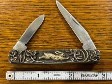 Case XX Shaw-Leibowitz 1981 Ltd Ed 2-Blade Pen Knife w/Gold-Sterling Silver Cast Scales SN#041 Case XX Shaw-Leibowitz 1981 Ltd Ed 2-Blade Pen Knife w/Gold-Sterling Silver Cast Scales SN#041