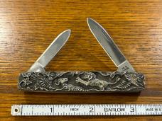 Case XX Shaw-Leibowitz Model 278 1979 Ltd Ed 2-Blade Pen Knife w/Sterling Silver Cast Scales SN#069 Case XX Shaw-Leibowitz Model 278 1979 Ltd Ed 2-Blade Pen Knife w/Sterling Silver Cast Scales SN#069