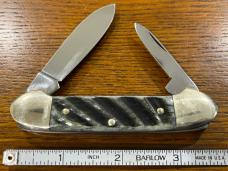 Boker Tree Brand 2-Blade Canoe Knife w/Wash Board Bone Scales Germany Boker Tree Brand 2-Blade Canoe Knife w/Wash Board Bone Scales Germany