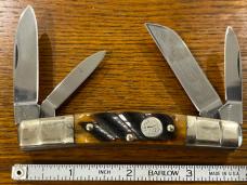 Boker Tree Brand "King Cutter 70113" 3-Blade Whittler Knife w/Wash Board Bone Scales Germany Boker Tree Brand "King Cutter 70113" 3-Blade Whittler Knife w/Wash Board Bone Scales Germany