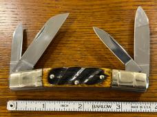 Boker Tree Brand "King Cutter 70113" 3-Blade Whittler Knife w/Wash Board Bone Scales Germany Boker Tree Brand "King Cutter 70113" 3-Blade Whittler Knife w/Wash Board Bone Scales Germany