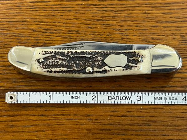 Bulldog "Tennessee Walking Horse" 2-Blade Copperhead Knife w/ Stag Scales Germany Bulldog "Tennessee Walking Horse" 2-Blade Copperhead Knife w/ Stag Scales Germany