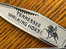 Bulldog "Tennessee Walking Horse" 2-Blade Copperhead Knife w/ Stag Scales Germany Bulldog "Tennessee Walking Horse" 2-Blade Copperhead Knife w/ Stag Scales Germany