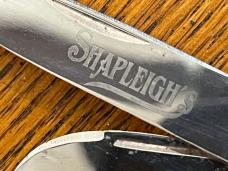 Shapleigh 3-Blade Equal End Folding Knife w/Pick Bone Scales Shapleigh 3-Blade Equal End Folding Knife w/Pick Bone Scales
