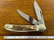 Bulldog 1983 Rabbit Hound 2-Blade Copperhead Knife w/Jigged Bone Scales Germany Bulldog 1983 Rabbit Hound 2-Blade Copperhead Knife w/Jigged Bone Scales Germany
