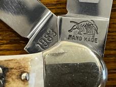 Bulldog 1983 Rabbit Hound 2-Blade Copperhead Knife w/Jigged Bone Scales Germany Bulldog 1983 Rabbit Hound 2-Blade Copperhead Knife w/Jigged Bone Scales Germany