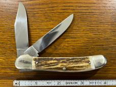 Bulldog 1983 Rabbit Hound 2-Blade Copperhead Knife w/Jigged Bone Scales Germany Bulldog 1983 Rabbit Hound 2-Blade Copperhead Knife w/Jigged Bone Scales Germany