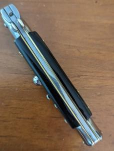 NOS GIOVANNI BELTRAME BUFFALO HORN 20cm=8" FLAT BLADE STILETTO 