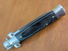 NOS GIOVANNI BELTRAME BUFFALO HORN 20cm=8" FLAT BLADE STILETTO NOS GIOVANNI BELTRAME BUFFALO HORN 20cm=8" FLAT BLADE STILETTO