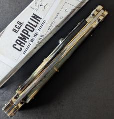 NIB 11"- 28 cm A.G.A. Campolin Brazilian Horn Maltese lockback a super beautiful quality stiletto NIB 11"- 28 cm A.G.A. Campolin Brazilian Horn Maltese lockback a super beautiful quality stiletto