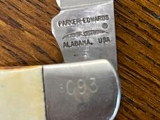 Parker-Edwards Limited Ed 1st & 2nd Amendment Commermorative Trapper Folding Knife Set SN#093