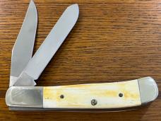 Parker-Edwards AW1423-2 Ltd Ed Wildlife Series Wolf Trapper Knife w/Smooth Bone Scales SN#531 Parker-Edwards AW1423-2 Ltd Ed Wildlife Series Wolf Trapper Knife w/Smooth Bone Scales SN#531