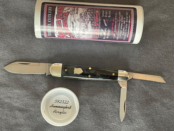 Great Eastern Cutlery 59 NIT RARE FEDERAL shield Hummingbird Acrylic GEC 592322 Great Eastern Cutlery 59 NIT RARE FEDERAL shield Hummingbird Acrylic GEC 592322