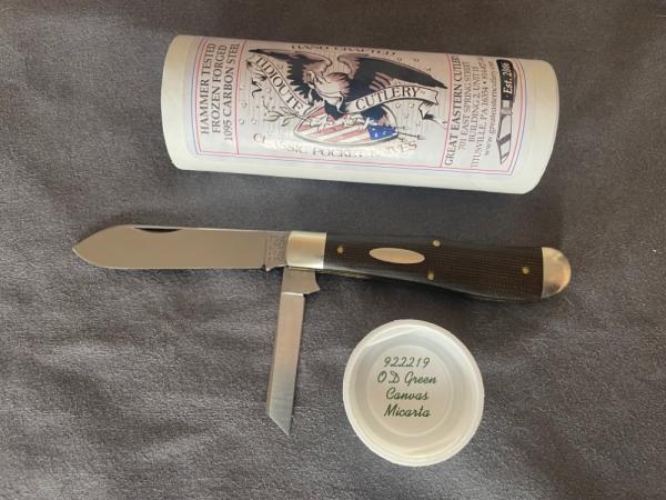 Great Eastern Cutlery 92 Green Micarta GEC 922219 Great Eastern Cutlery 92 Green Micarta GEC 922219