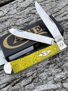CASE XX ** SFO 2023 YELLOW BONE LIZARD SKIN DIAMOND XX SHIELD TRAPPER CASE XX ** SFO 2023 YELLOW BONE LIZARD SKIN DIAMOND XX SHIELD TRAPPER