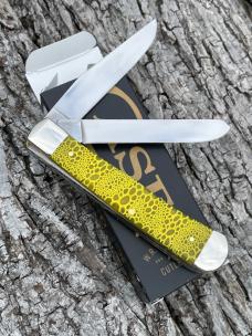 CASE XX ** SFO 2023 YELLOW BONE LIZARD SKIN DIAMOND XX SHIELD TRAPPER