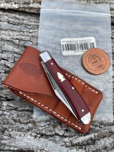 NORTHWOODS KNIVES ** RED LINEN MICARTA HAWTHORNE JACK GEC MADE NORTHWOODS KNIVES ** RED LINEN MICARTA HAWTHORNE JACK GEC MADE