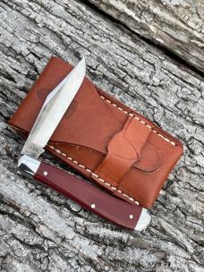 NORTHWOODS KNIVES ** RED LINEN MICARTA HAWTHORNE JACK GEC MADE NORTHWOODS KNIVES ** RED LINEN MICARTA HAWTHORNE JACK GEC MADE
