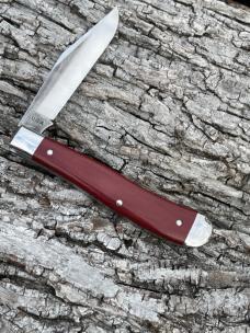 NORTHWOODS KNIVES ** RED LINEN MICARTA HAWTHORNE JACK GEC MADE NORTHWOODS KNIVES ** RED LINEN MICARTA HAWTHORNE JACK GEC MADE