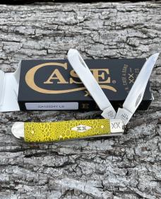 CASE XX ** SFO 2023 YELLOW BONE LIZARD SKIN DIAMOND SHIELD MINI TRAPPER CASE XX ** SFO 2023 YELLOW BONE LIZARD SKIN DIAMOND SHIELD MINI TRAPPER