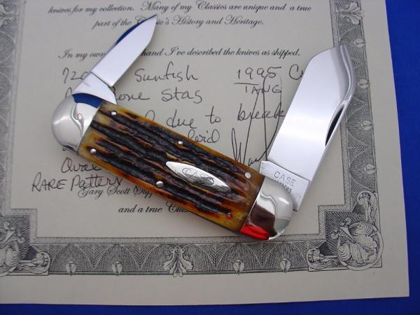 Case XX Classic Sunfish/Toenail 72050 Red Bone Stag Handle Knife Case XX Classic Sunfish/Toenail 72050 Red Bone Stag Handle Knife