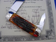 Case XX Classic Sunfish/Toenail 72050 Red Bone Stag Handle Knife Case XX Classic Sunfish/Toenail 72050 Red Bone Stag Handle Knife
