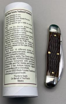 Great Eastern Cutlery 2023 Blade Forums Hump Back Congress Knife. 340223 New in The Tube. GEC. (968)