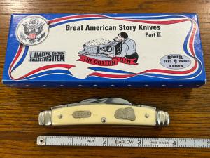 Boker USA Great American Story Knife #1782 "The Cotton Gin" Congress w/Ivory Delrin Scales SN#16146