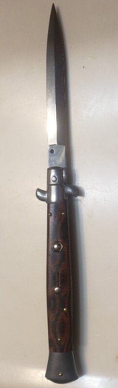   11.0" Frank Beltrame Switchblade Snake wood
