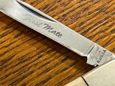 National Blade "First Mate" Scrimshaw Single-Blade Barlow Knife w/Ivory Bone Scales Japan National Blade "First Mate" Scrimshaw Single-Blade Barlow Knife w/Ivory Bone Scales Japan