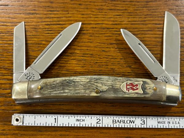 Kissing Crane Robert Klaas No. 26 4-Blade Congress Knife w/Ram Horn Scales Kissing Crane Robert Klaas No. 26 4-Blade Congress Knife w/Ram Horn Scales