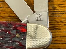 Kissing Crane Robert Klaas 1984 Ltd Ed 150th Ann 3-Blade Folding Knife w/Jigged Bone Scales SN#0073 Kissing Crane Robert Klaas 1984 Ltd Ed 150th Ann 3-Blade Folding Knife w/Jigged Bone Scales SN#0073