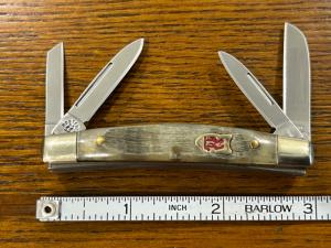 Kissing Crane Robert Klaas No. 31 4-Blade Congress Knife w/Ram Horn Scales