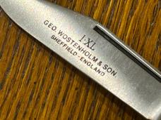 I*XL Wostenholm 2-Blade Barlow Knife w/Stag Scales England 