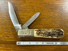 I*XL Wostenholm 2-Blade Barlow Knife w/Stag Scales England 