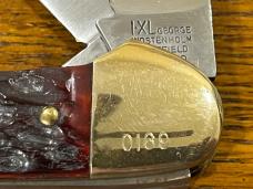 I*XL Wostenholm Ltd Ed 1983 Belknap Inc 3-Blade Canoe Knife w/Jigged Bone Scales SN#0169 England