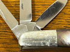I*XL Wostenholm 6-Blade Congress Knife w/Black Lip MOP Scales Japan 