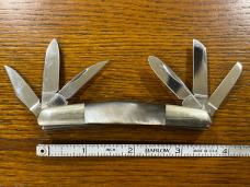 I*XL Wostenholm 6-Blade Congress Knife w/Black Lip MOP Scales Japan 
