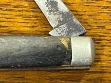 I*XL Wostenholm Single-Blade Gunstock Knife w/Black Bone Scales England I*XL Wostenholm Single-Blade Gunstock Knife w/Black Bone Scales England