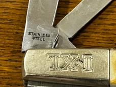 I*XL Wostenholm 2-Blade Barlow Knife w/Stag Scales England 