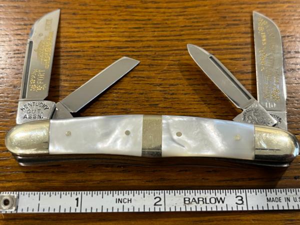 Fight'n Rooster Frank Buster Celebrated Cutlery Kentucky Cutlery Assoc Congress w/MOP Scales Germany Fight'n Rooster Frank Buster Celebrated Cutlery Kentucky Cutlery Assoc Congress w/MOP Scales Germany