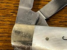 Fight'n Rooster Frank Buster 1978 Ltd Ed Kentucky Cutlery Assoc Gunstock Knife w/MOP Scales SN#040 G Fight'n Rooster Frank Buster 1978 Ltd Ed Kentucky Cutlery Assoc Gunstock Knife w/MOP Scales SN#040 G