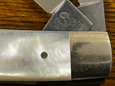 Fight'n Rooster Frank Buster 1978 Ltd Ed Kentucky Cutlery Assoc Gunstock Knife w/MOP Scales SN#040 G Fight'n Rooster Frank Buster 1978 Ltd Ed Kentucky Cutlery Assoc Gunstock Knife w/MOP Scales SN#040 G