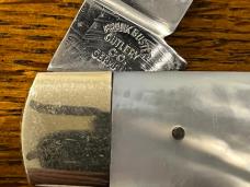 Fight'n Rooster Frank Buster 1978 Ltd Ed Kentucky Cutlery Assoc Gunstock Knife w/MOP Scales SN#040 G Fight'n Rooster Frank Buster 1978 Ltd Ed Kentucky Cutlery Assoc Gunstock Knife w/MOP Scales SN#040 G