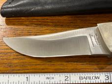 Parker-Edwards 6 3/8" Trailing Point Hunting Knife w/Stainless Steel Blade & Pakkawood Scales