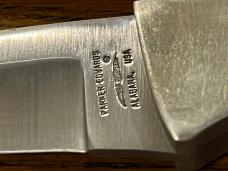 Parker-Edwards 6 3/8" Trailing Point Hunting Knife w/Stainless Steel Blade & Pakkawood Scales