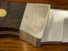 Parker-Edwards 6 3/8" Trailing Point Hunting Knife w/Stainless Steel Blade & Pakkawood Scales