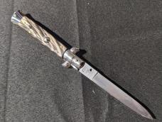 NOS GIOVANNI BELTRAME 23CM-9 INCH FLAT BLADE BUFFALO HORN STILETTO NOS GIOVANNI BELTRAME 23CM-9 INCH FLAT BLADE BUFFALO HORN STILETTO